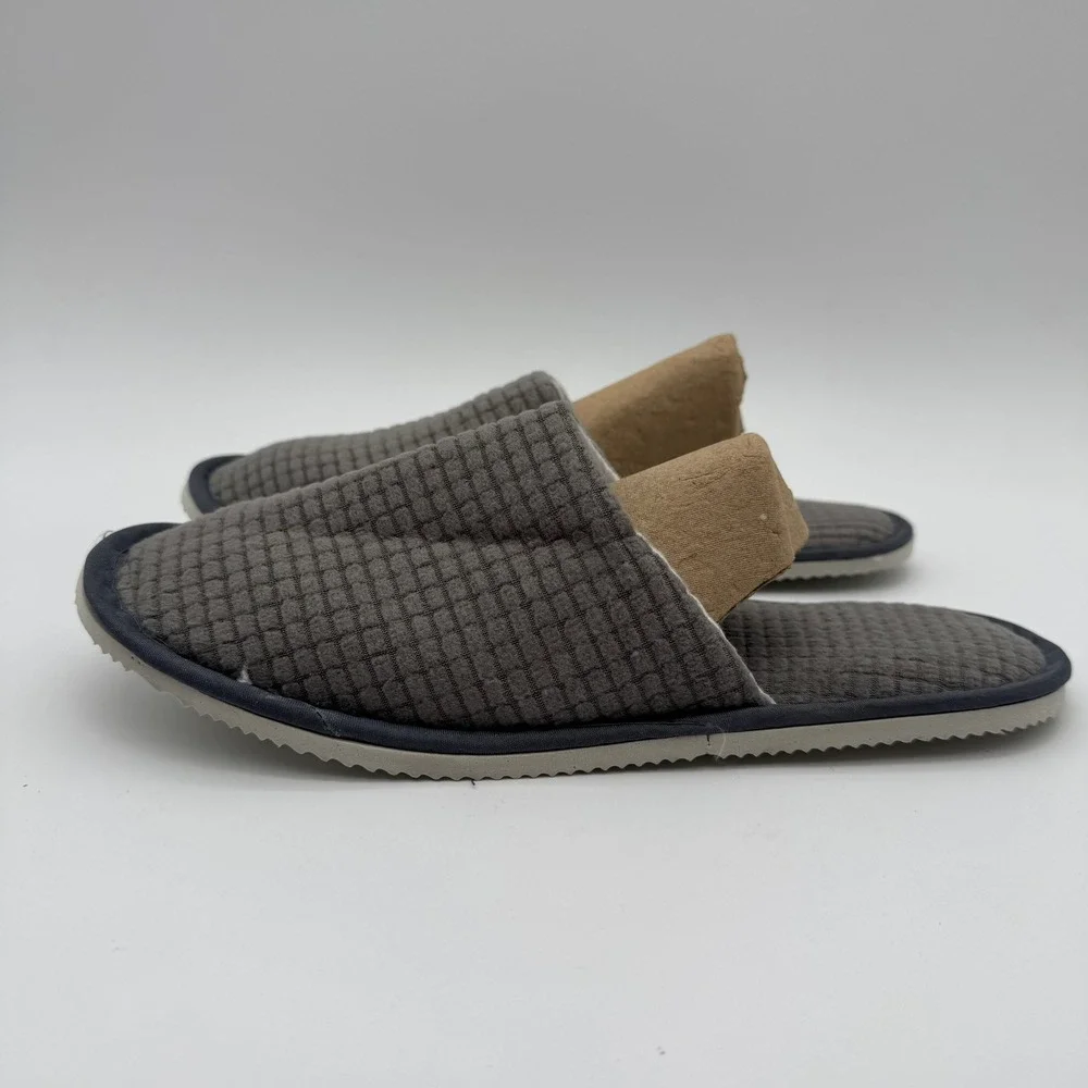 Men's‎ Gray Memory Foam House Slippers Size 11.5-12 Indoor Outdoor